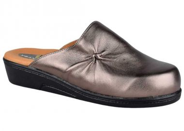 Γυναικείες Δερμάτινες Παντόφλες | Υφαντίδης | Ανατομικές | 110435 | Ατσαλί - Υφαντίδης - 